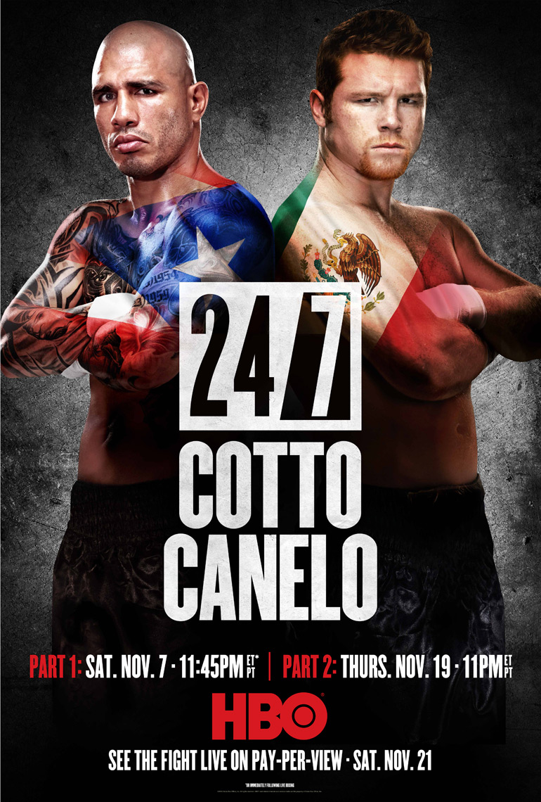 Miguel Cotto vs Canelo Alvarez 24/7 for HBO Boxing photo by Monte Isom