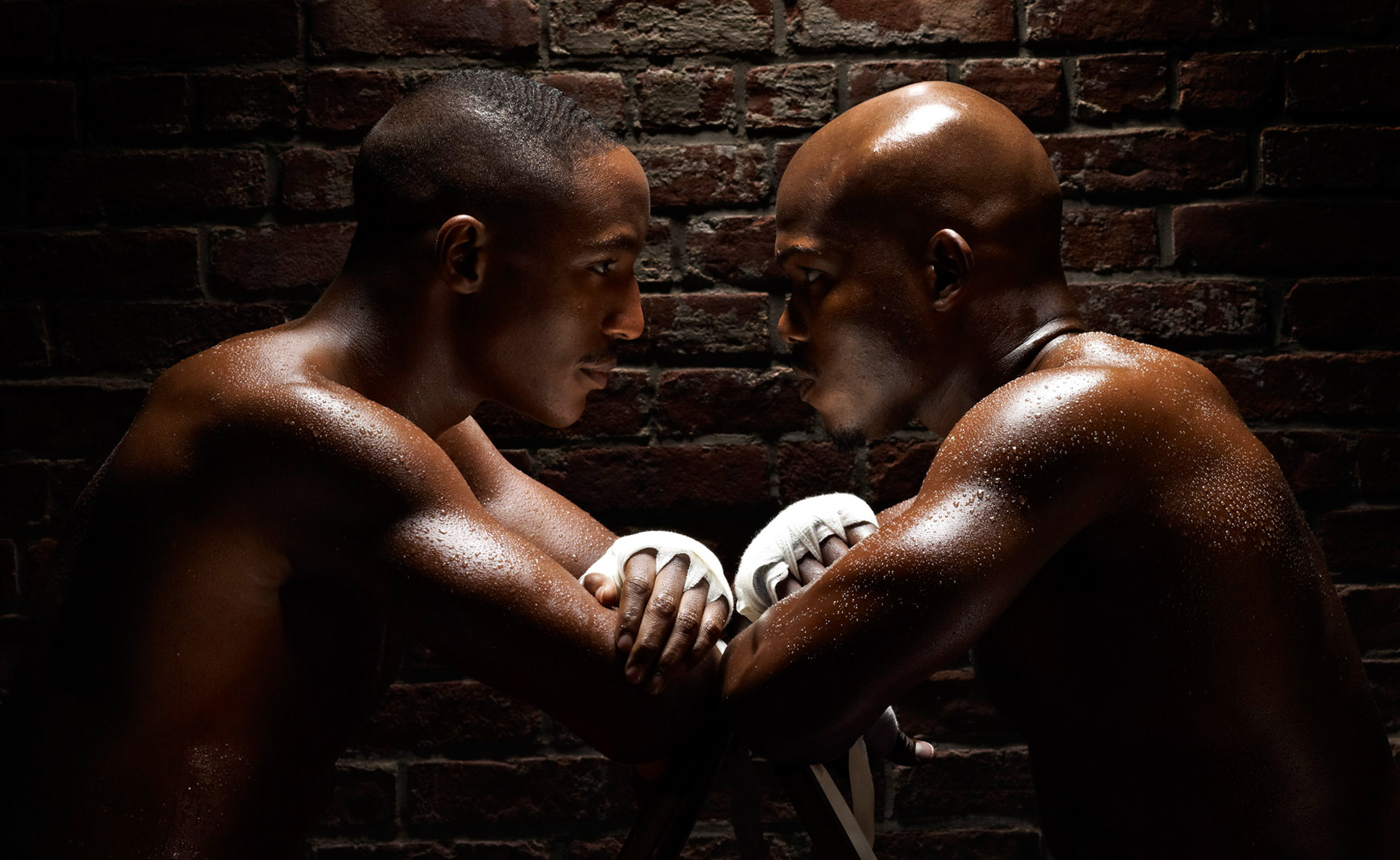 Devon Alexander Timothy Bradley stare photo by Monte Isom