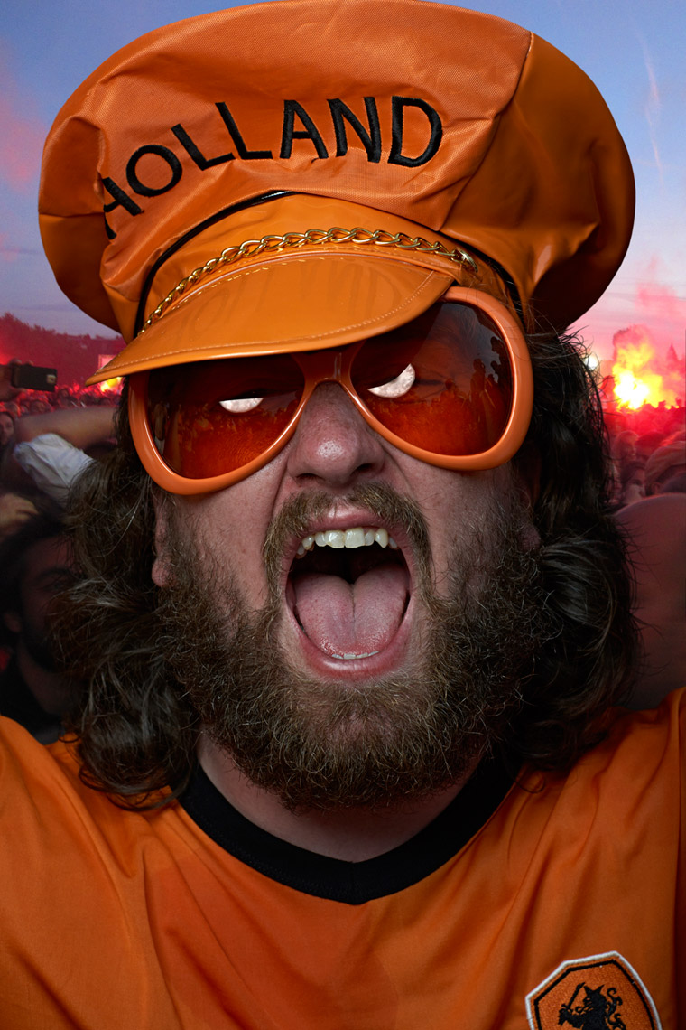 Dutch soccer fan from Holland Photo by Monte Isom Fans of the World Cup