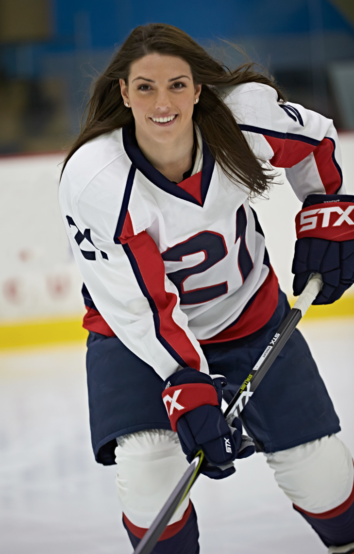 Hilary Knight USA Female Hockey player photo by Monte Isom