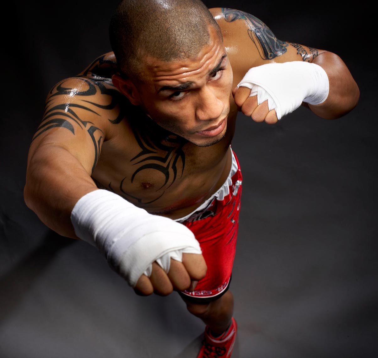 Miguel Cotto HBO boxing photo by Monte Isom.