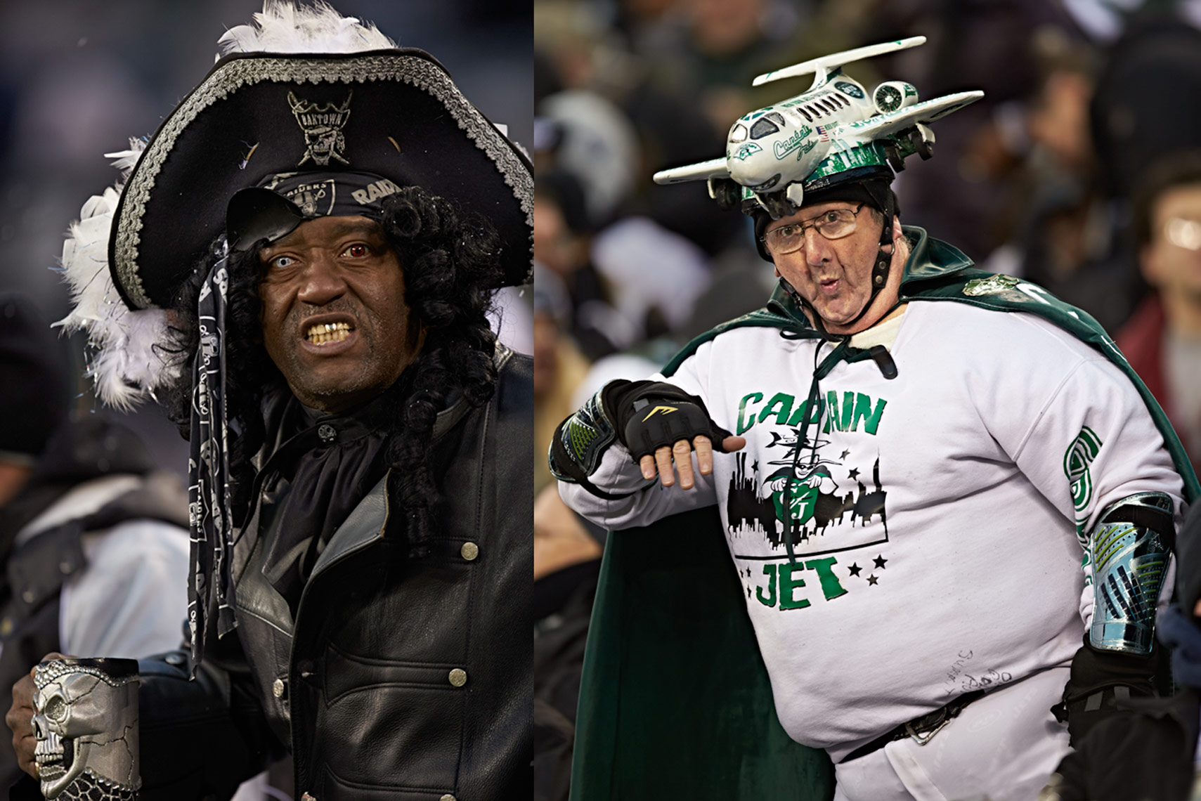 Oakland Raiders and New York Jets Football Fans Photo by Monte Isom