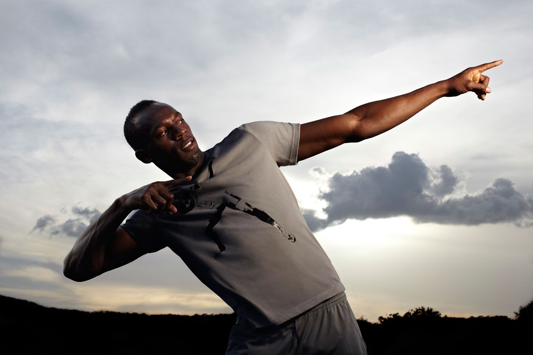 Usain Bolt pose Gatorade photo by monte isom