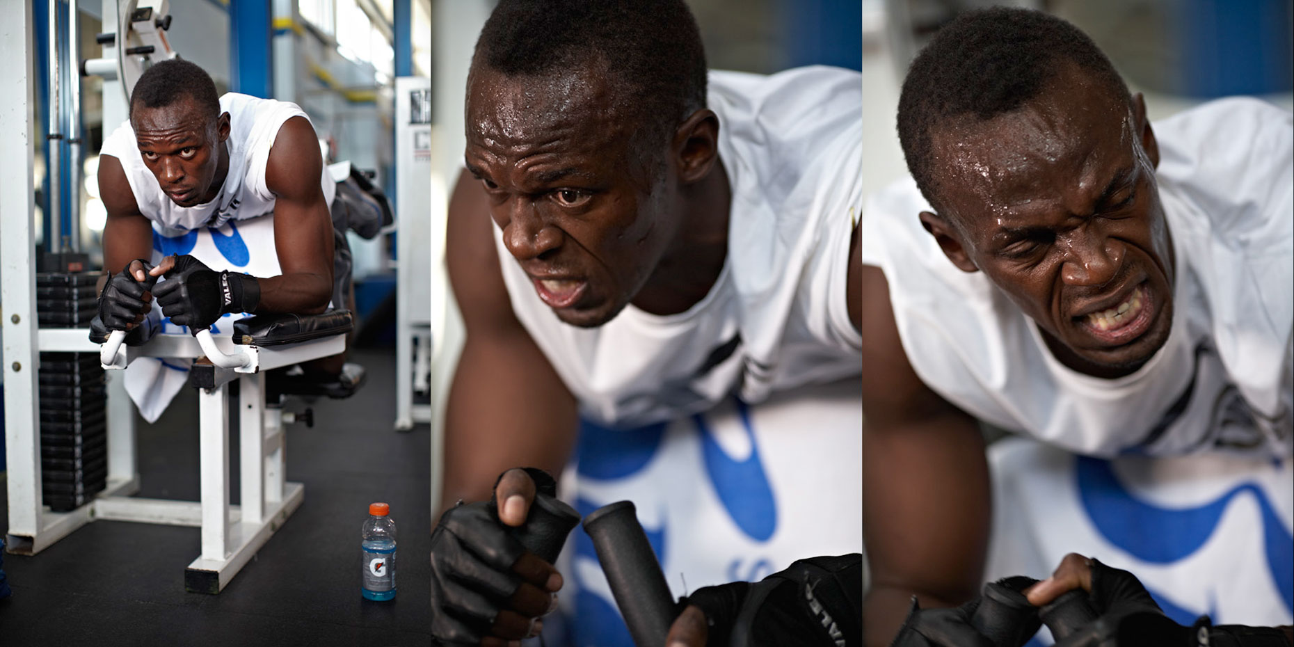 Usain Bolt workout Gatorade photo by monte isom