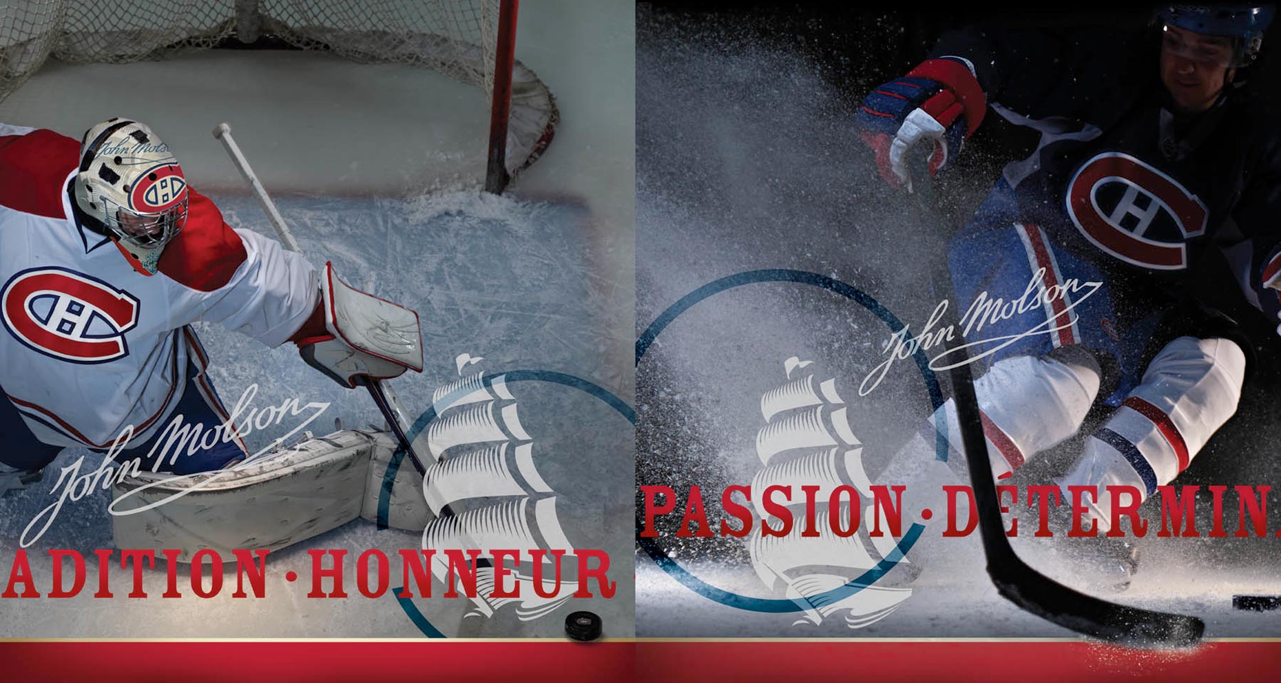 molson hockey ads photo by Monte Isom
